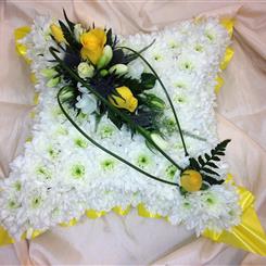 Ribboned Edge Massed Cushion 