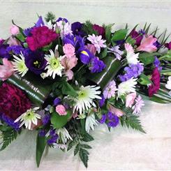 Cream Pink &amp; Purple Tear Drop Spray 
