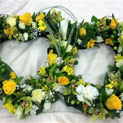 Yellow Double Heart
