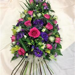 Cerise &amp; Purple Country style Tear Drop Spray 