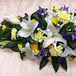 Blue White  and Yellow Spray 