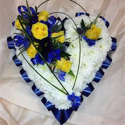 Blue &amp; Yellow Heart 