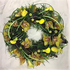 Yellow Calla Wreath
