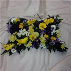 Loose yellow,purple open Pillow
